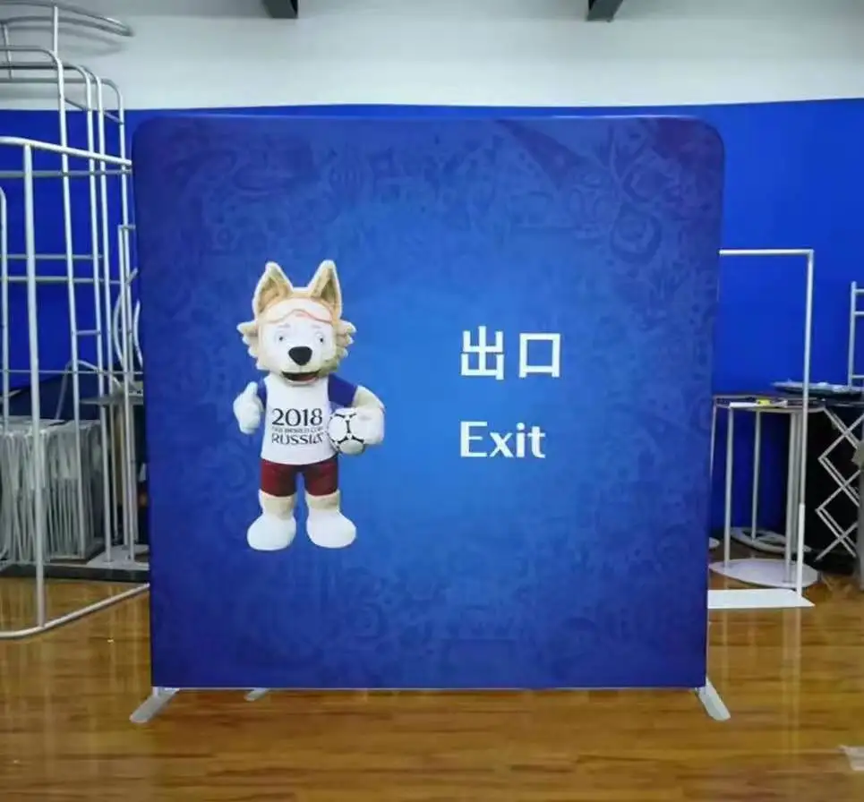 Whole sale Decoration Tension Fabric Backdrop Display Exhibition Backdrop Trade Show Tension Fabric Display Custom