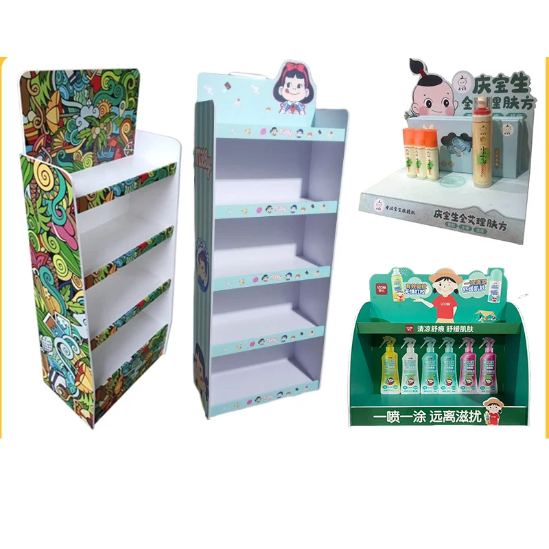 Factory Price Customized Acrylic Pvc Retail Display Shelves Cardboard Display Storage Shelves