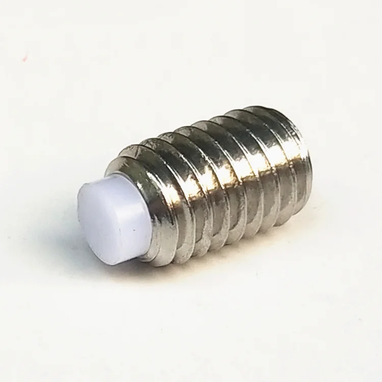 M2 M3 M4 M5 M6 Plastic tip grub screw Stainless Steel Nylon-Tip Set Screws