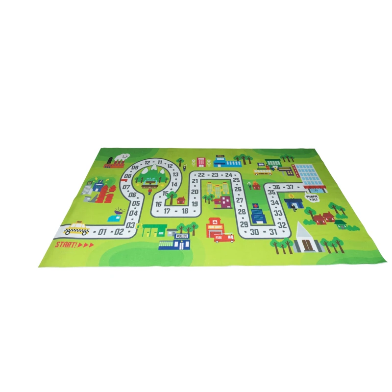 Eco Friendly Polyester Square Carpet Kids Baby Mat Toy Kids Room Puzzle Rugs