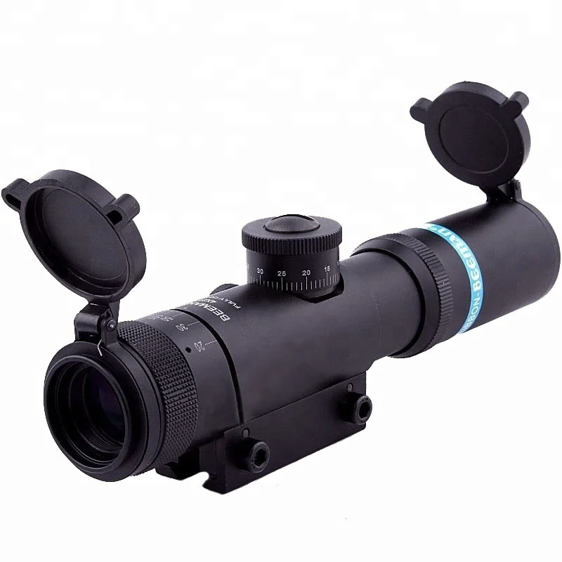 Funpowerland Tactical Optical 4X21AO SKS Riflescope Sight Telescopic Fogproof Reticle Scope 11mm Scope mount