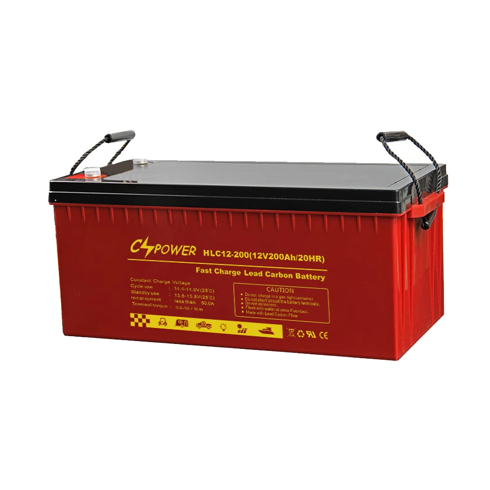 Cspower Battery HLC 12-200 Fast Charge Long Life Lead Carbon Battery for solar system