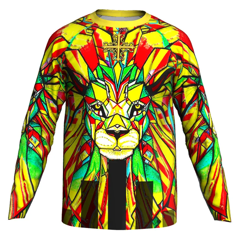 New Design Man Motocross Cycling Bicycle Long Shirt MTB Downhill Wear Clothing FOR Mountain Road Bike Jersey Bmx