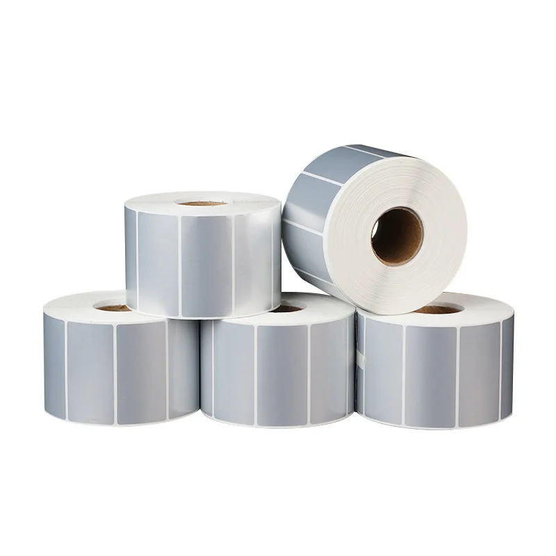 Factory Supply PP PE PET PVC BOPP Vinyl Matt Silver Transparent Self Adhesive Transfer Thermal Label Paper Jumbo Roll