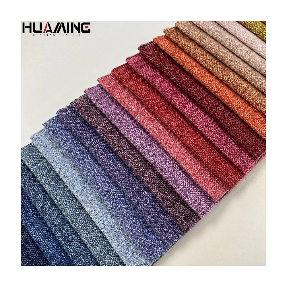 Hot sale  Polyester Italian Style  Chenille fabric Plain Dyed fabric for Upholstery Fabric