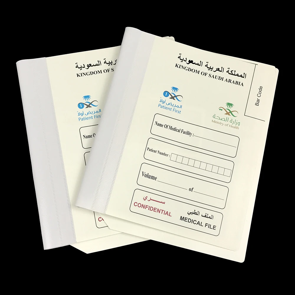 
Eco-Friendly Plastic Medical File Folder With Two Plastic Fasteners And Transparent Inner Pocket Hot Sale In Middle East 
