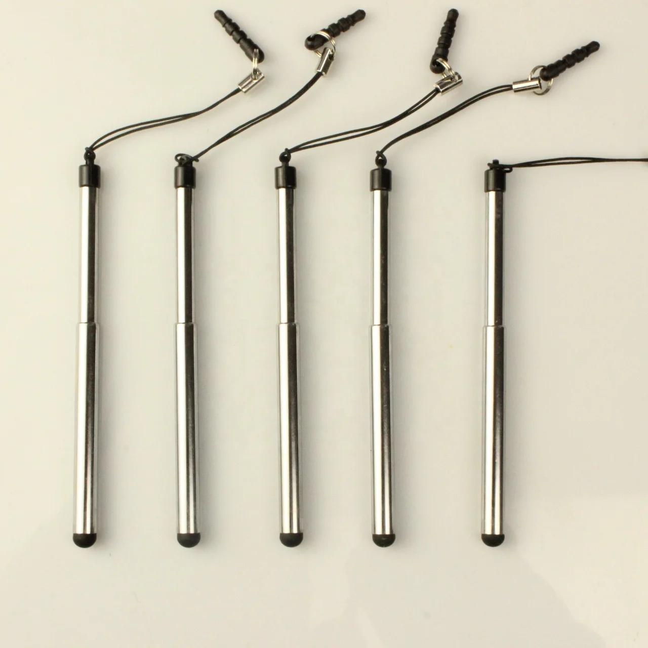 Copper tube telescopic rod stylus telescopic pendant mobile phone dust plug