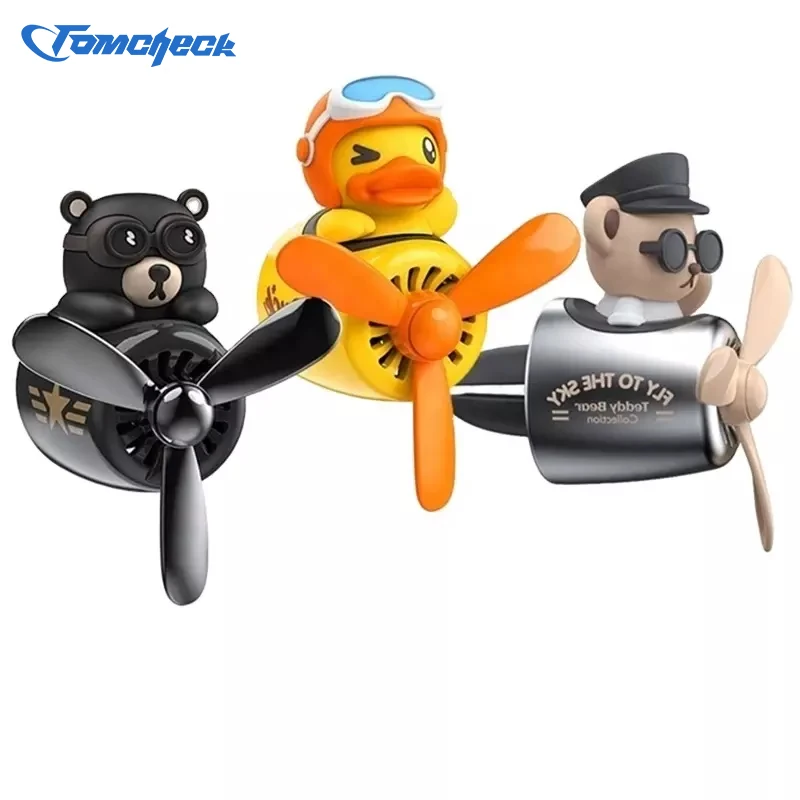 Симпатичный маленький медвежонок пилот освежитель воздуха Автомобильный интерьер твердый аромат освежители для