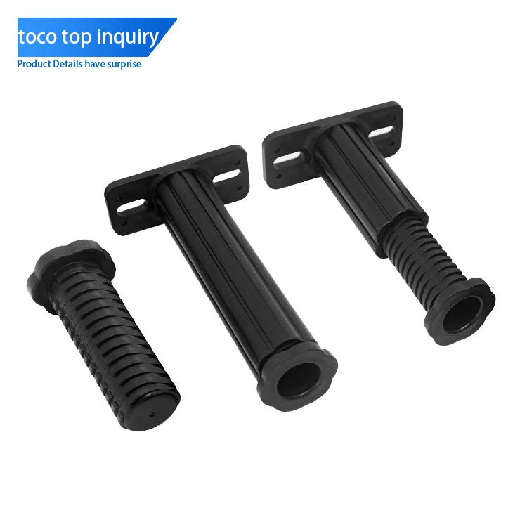 Toco Multifunctional Plastic Legs For Furniture Kitchen Cabinet Sofa Table Abs Plastic Adjustable Height Inserts Cabinet Leg