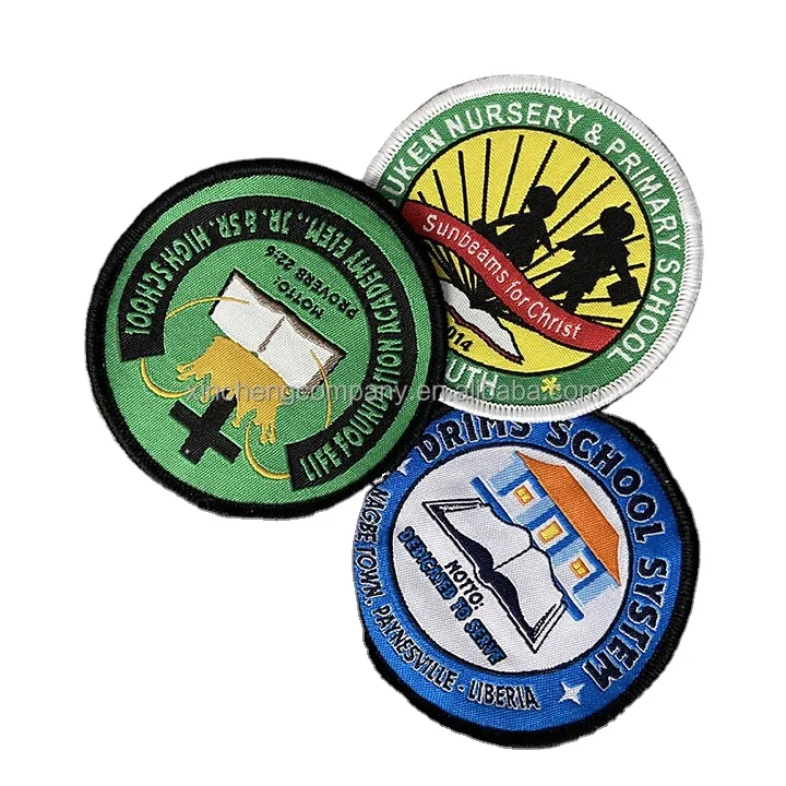 Высококачественные тканые нашивки под заказ, машина для изготовления тканых нашивок