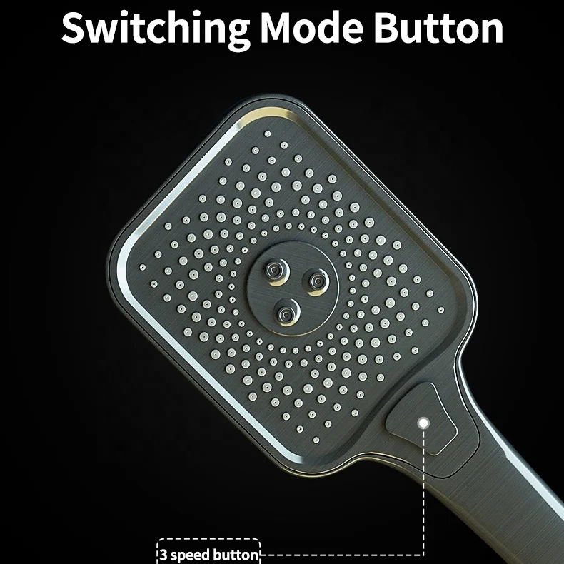 Latest Models New 4 Function Keyboard Piano Keys Exposed Bathroom Mixer Combo Brass Thermostat Shower System Set