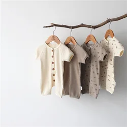 Stock Overruns surplus Apparel Branded other apparel bangladesh Summer Baby Clothes Newborn Girls Short Sleeve Cotton Rompers