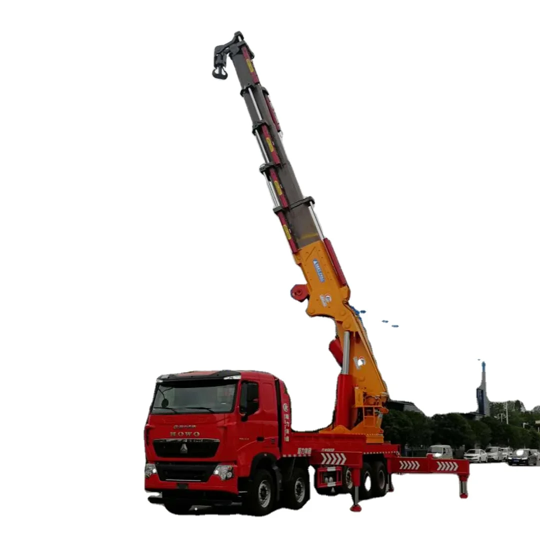 HOWO SINOTRUK 150ton hydraulic manipulator lifting mobile truck mounted crane