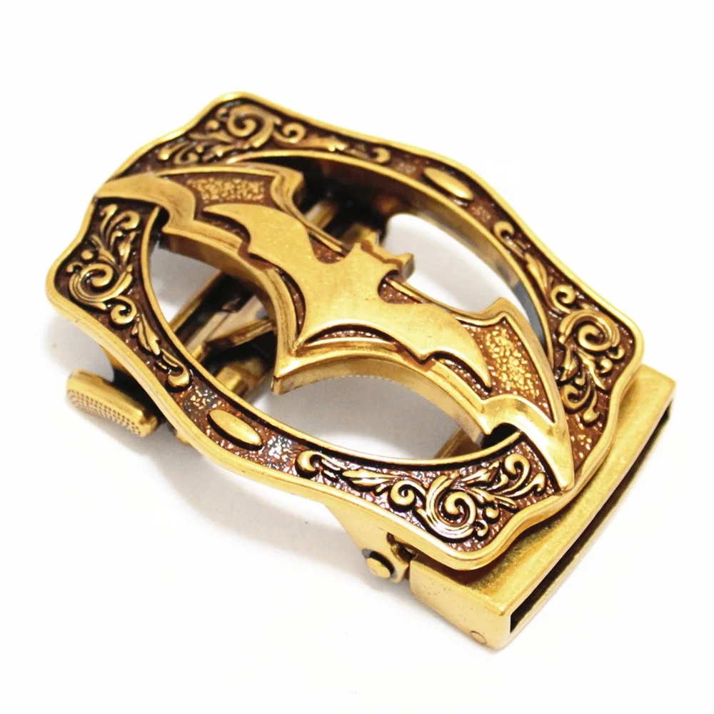 Factory direct sale custom bat shape automatic metal belt buckle
