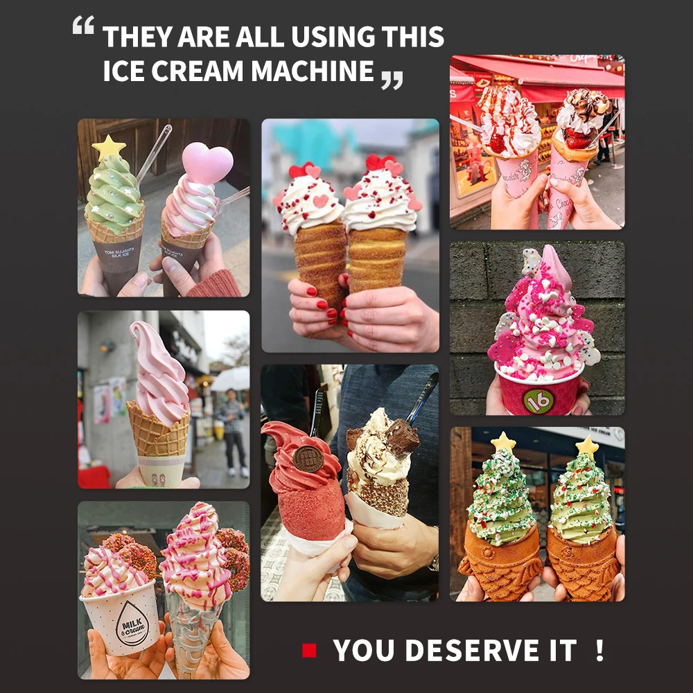 wholesale Commerclal  industrial soft serve Ice Cream and icy Machine  for small business ice cream maker