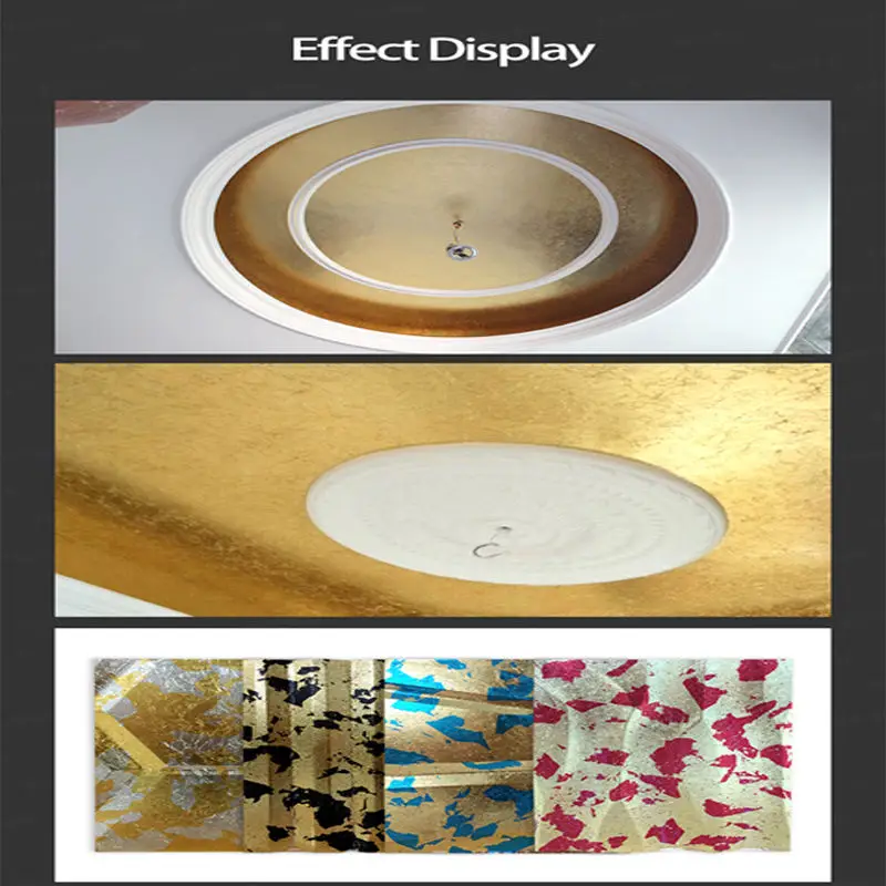 High Quality 5000 Sheets/Pack 16*16Cm Italian Gold Leaf Foil Sheet Imitation Gold Leaf  For Gliding Furniture Decoration