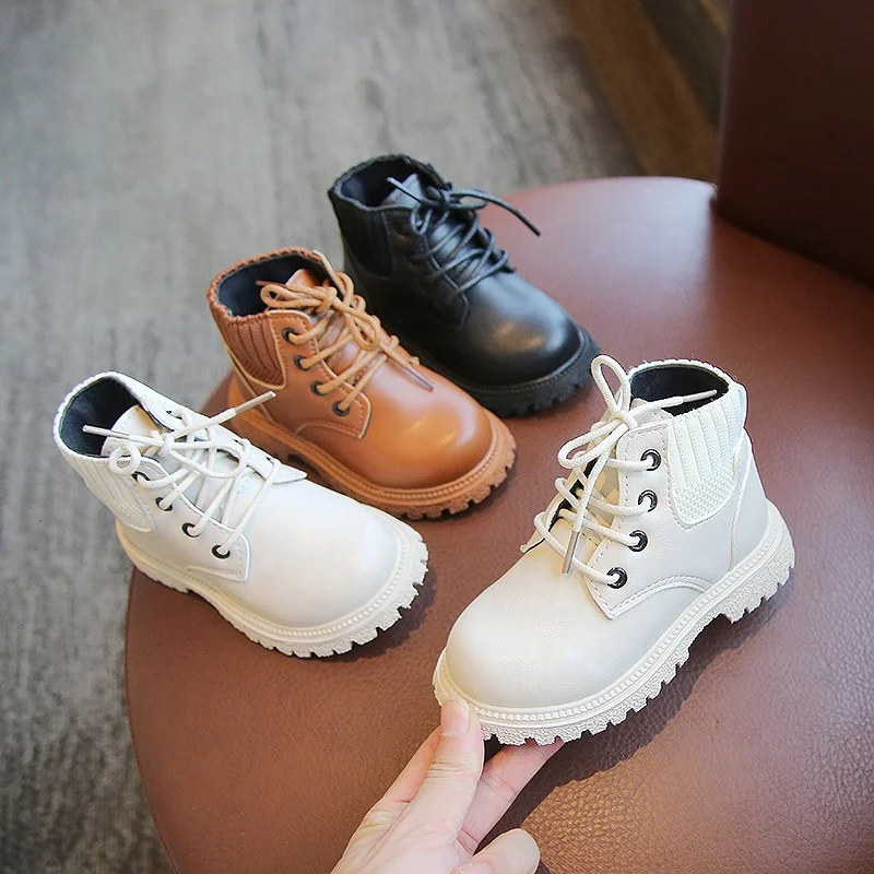 Booties 2 Year Old Boy Toddler Autumn High Top Older Girls Fashion Combat Spring Long Boots Shoes For Kids