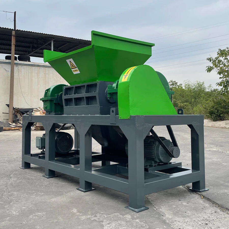 Waste Wood Shredder Waste Wood Machine For Sale Double Industrial Waste Cardboard Plastic Scrap Metal Shredder