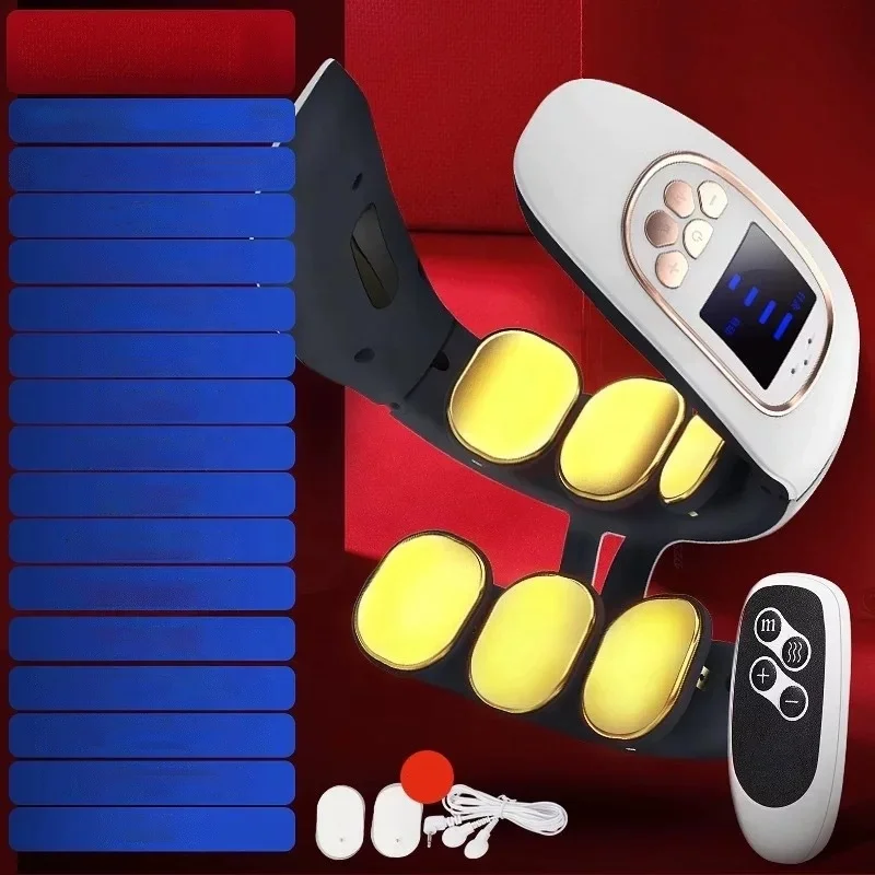 Health Care Micro Current Pain Relief Electric Pulse Heat Ems Intelligent USB Rechargeable Neck Massager