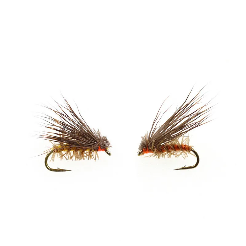 Пользовательские лосиные волосы Caddis Stonefly сухие мухи для ловли форели