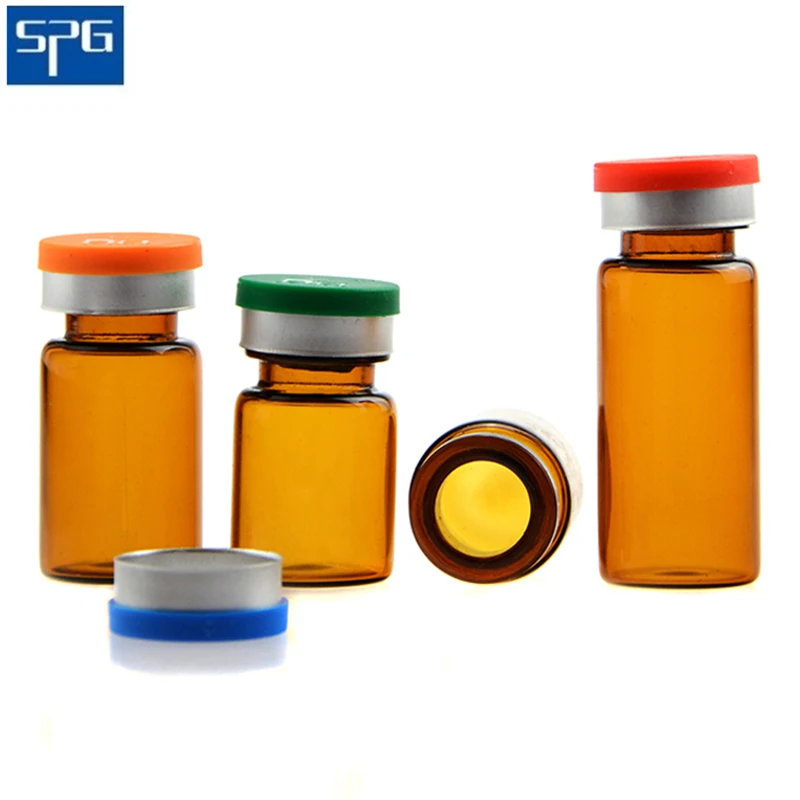 SPG clear amber tubular vial medicine injection vials for antibiotics  pharmaceutical and cosmetic vial
