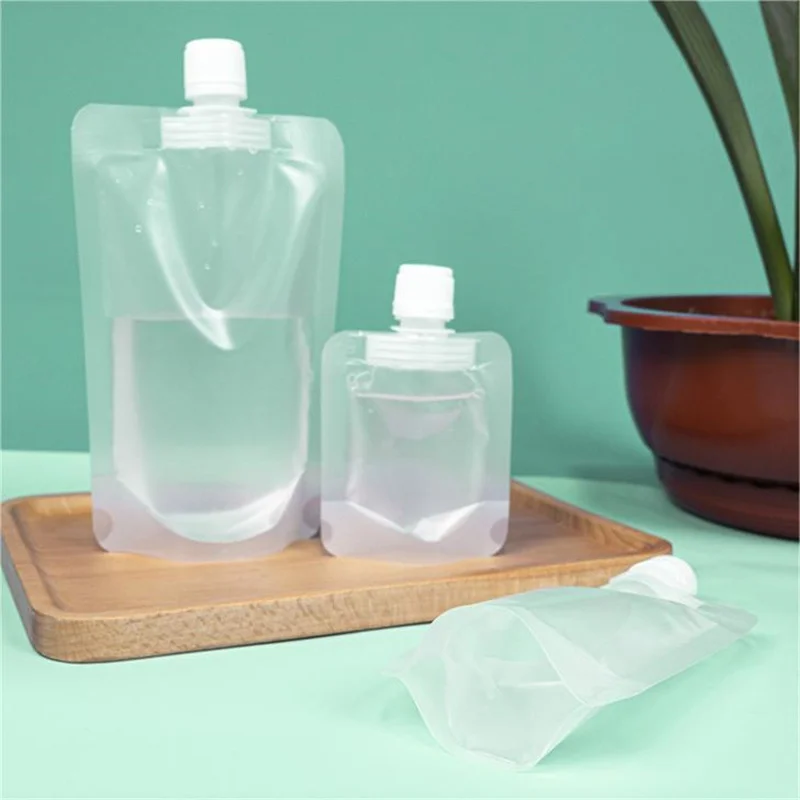 Light-proof Liquid Beverage Drinking Water Package Milk Suction Nozzle Bag with Small Nozzle