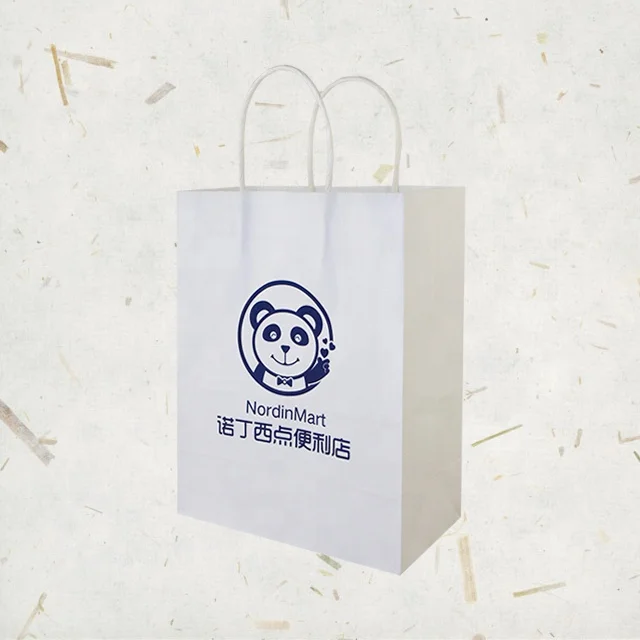 Factory Outlet Custom Logo Wholesale Exquisite Paper Shopping Bag Eco-friendly Faye Bag  Coffee Kraft Paper Bag With Handle