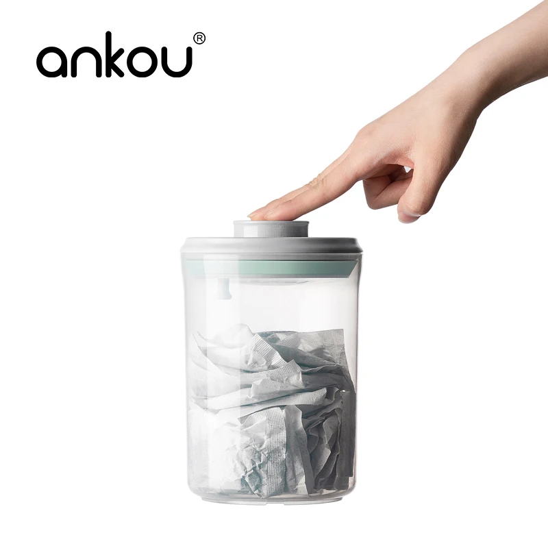 BPA Free Clear Pantry Organization Kitchen Grain Flour Plastic Food Storage Container On 10 Piece Set