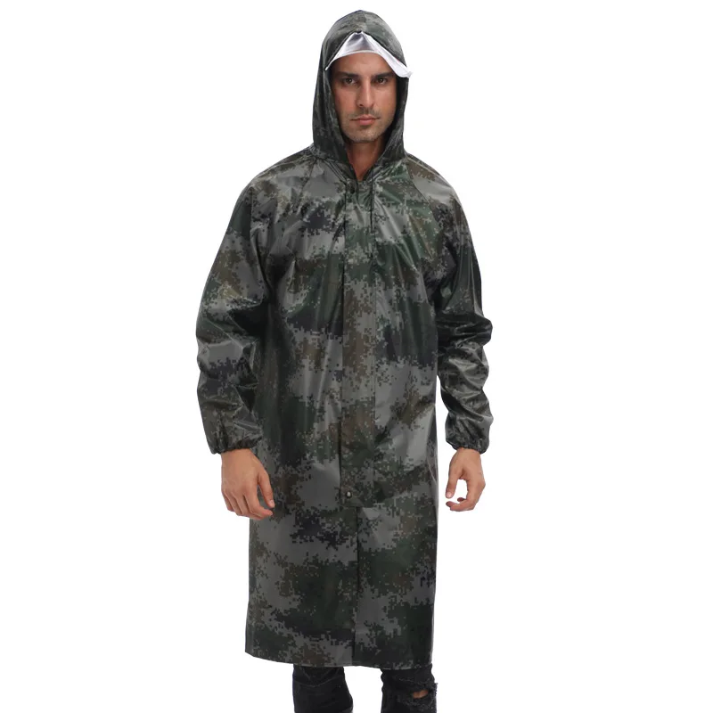 Sturdy armor Waterproof army rainwears PVC military Raincoat Combat Tactical Rain army camouflage poncho