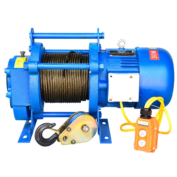 12000 lb high speed hydraulic motor lift tractor construction material lifting small electric winch