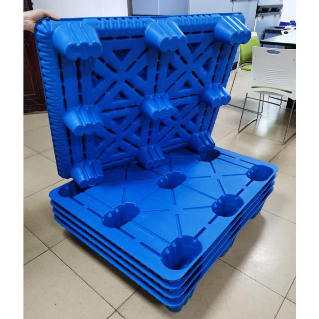  Сверхмощный двухсторонний евро HDPE Большой Штабелируемый Реверсивный грузовой пластиковый поддон хорошего качества от производителя пластиковых