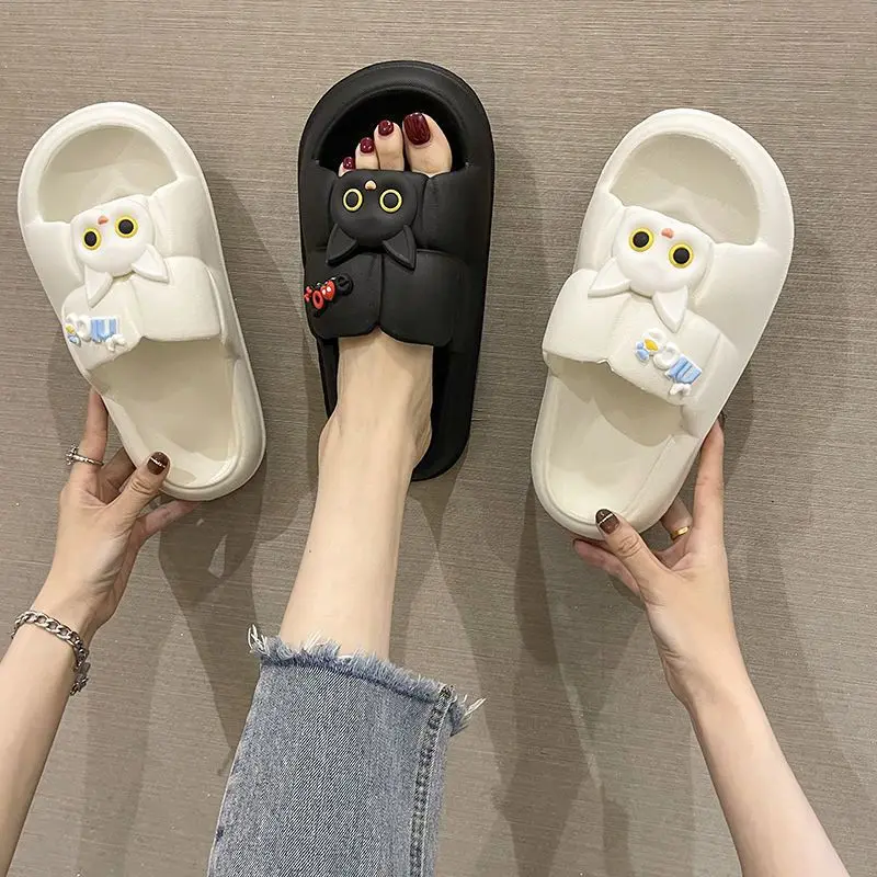 Women Slippers Fashion New Indoor Home Non-Slip Household Sandals Girls 3d Eva Cute Cartoon Design Open Toe Slide Slippers