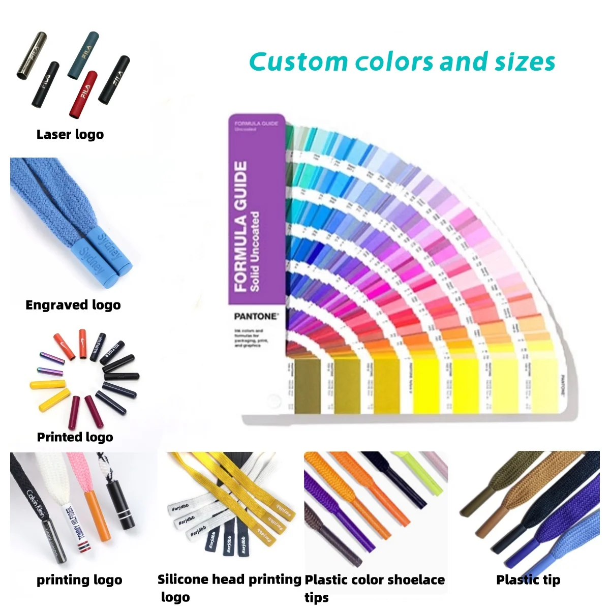 Custom engraved logo Metal Aglet high quality hoodie pull rope tips Metal rope tips Metal tip Aglets