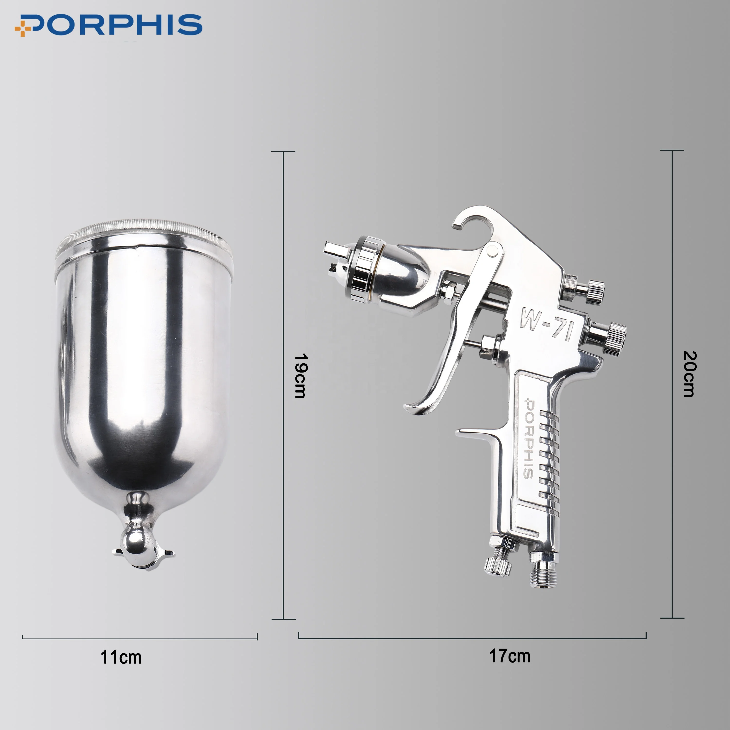 PORPHIS W71S pistola de pintura 1 5 мм грунтовочный распылитель для W-71 краски электрораспылитель мебели