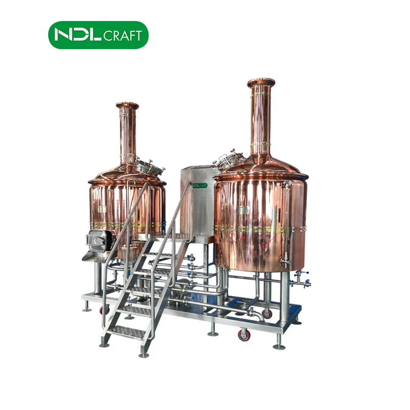 Copper Brew Kettle and Conical Fermenter Copper Beer Brewing Kettle Micro Brewery Equipment for Sale 500L
