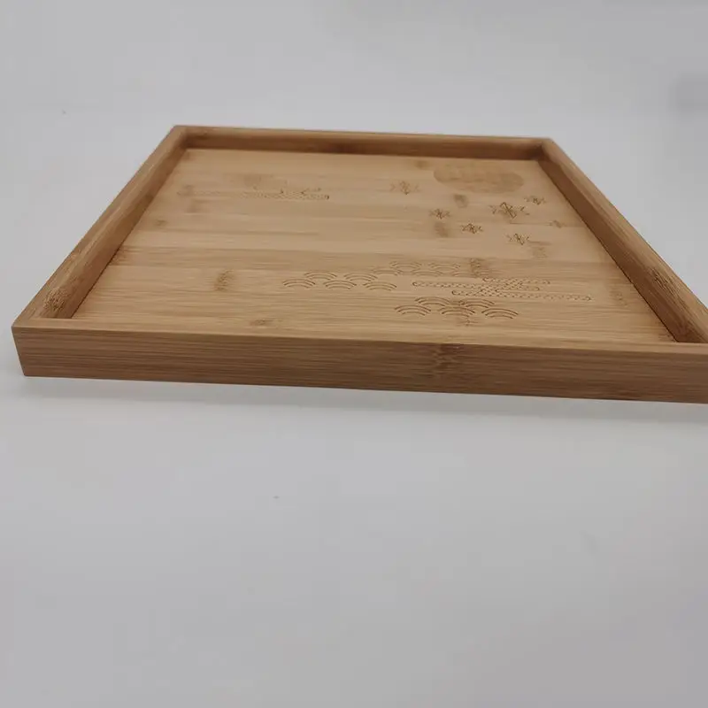Wooden Craft Food Tray Bamboo Tea Tray Acacia Serving Tray