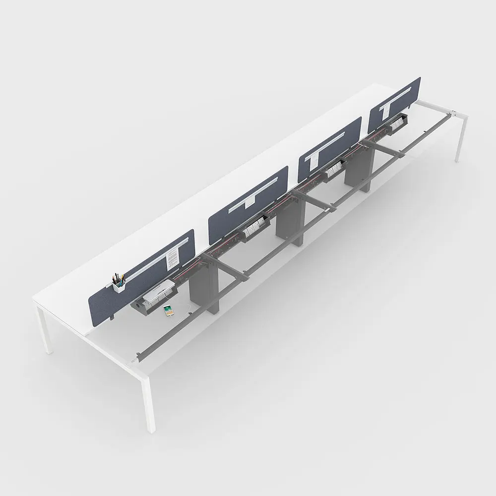 modular open workstations metal frame work office with metal legs