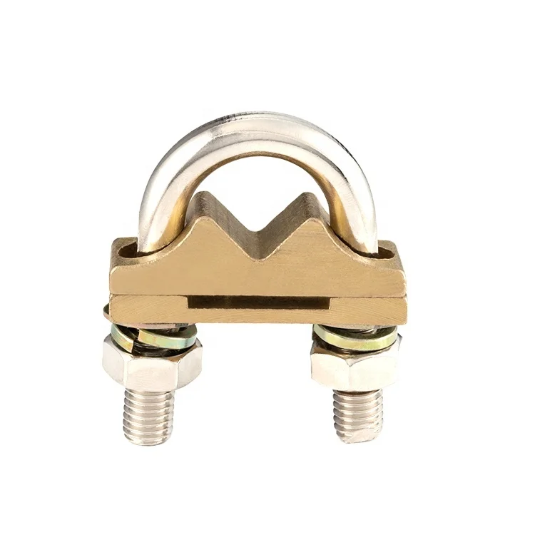 Ground Rod Clamp U Bolt grounding clamp for Earthing
