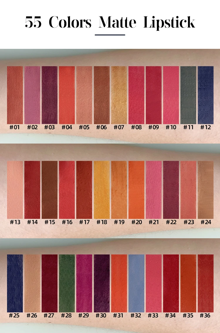 Matte Smooth Smudge-proof Waterproof Nude Lipstick Support OEM Highly Pigmented Natural Lipstick Lip Color