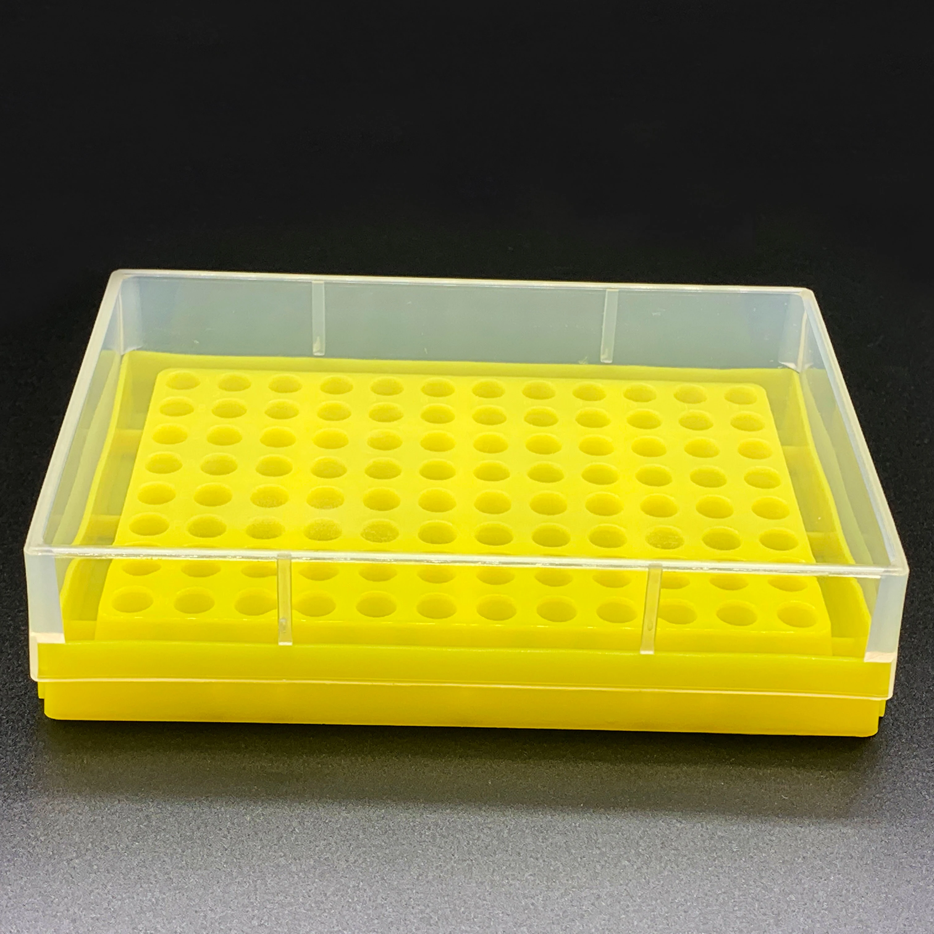 0.2mL PCR tube rack for 96 tubes with lid for lab