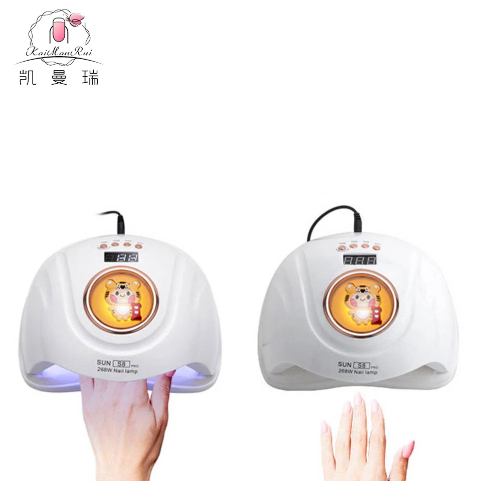 2023 latest arrival High Power  268w uv led nail dryer machine 57 led beads Sun s8 pro cartoon pig tiger panda nail lamp