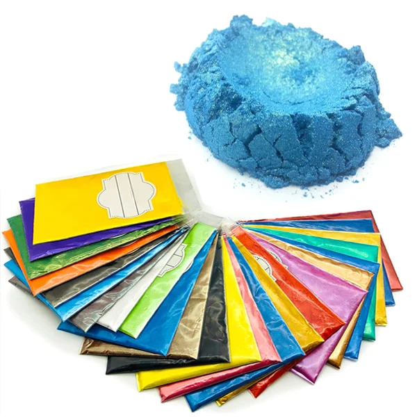 Maxshing 100 colors natural mica powder set pearl pigment for handmade soap, slime, epoxy resin, bath bomb, paint, printing ink