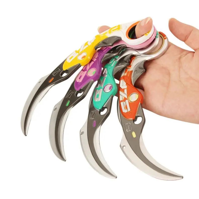 Best Quality Hot Game Valorant Knife 17Cm 3D Big Toy Velocity Karambit Weapon Model Crafts Toy Gift