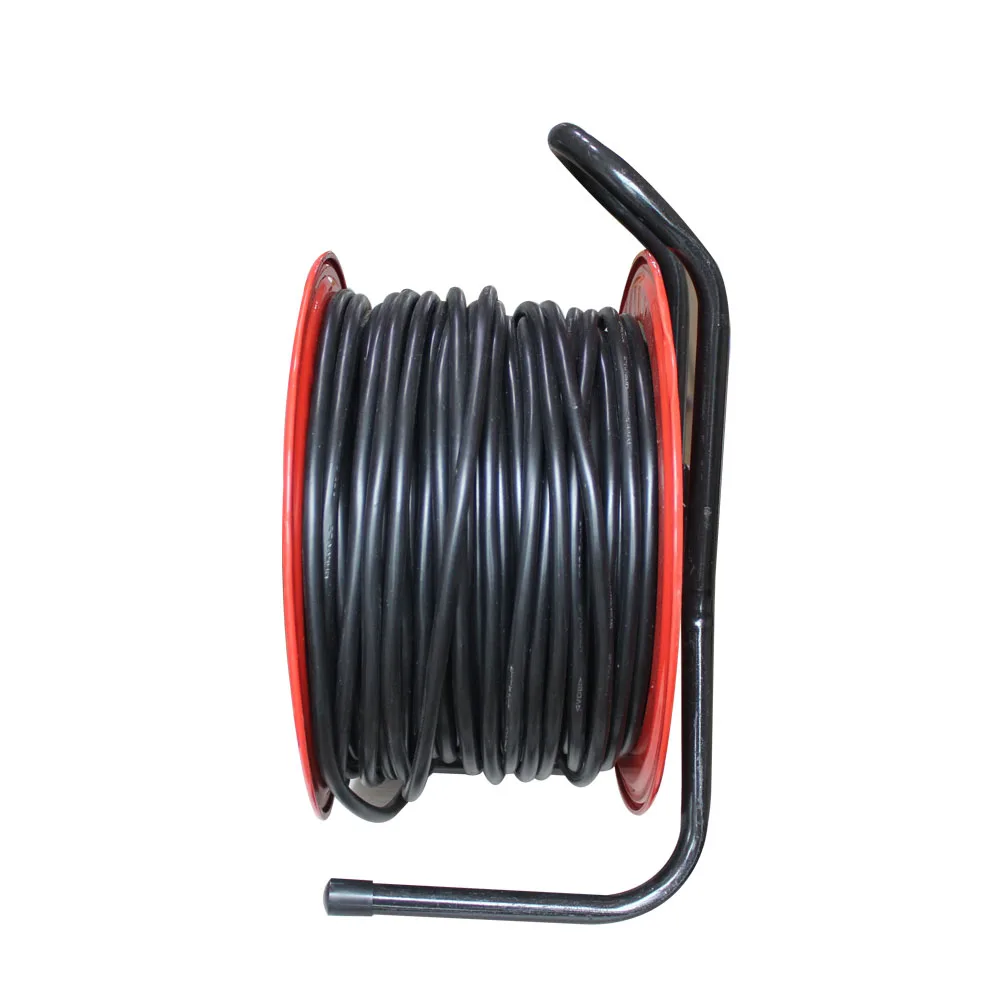 4 Way EU Sockets IP44 Retractable  Iron 40m 25m Extension Cable Reel Drum