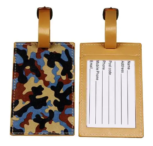 BSBH Pu Leather Passport Holder Luggage Tag Gift Box Packing With Custom Printing For Travel Wallet Bag Suitcase ID Name Tag