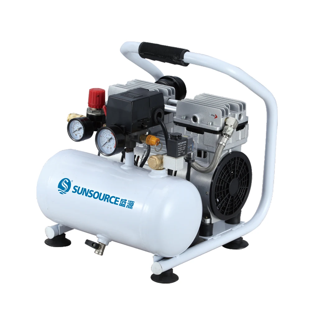 
Лучшая цена, портативный малошумный бесшумный воздушный компрессор 220 В, 5 л, 8 бар 