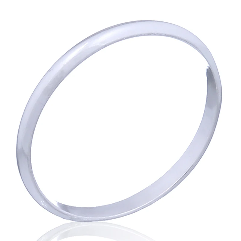 Minimalistic Silver Jewelry Plain 925 Sterling Silver Midi Ring