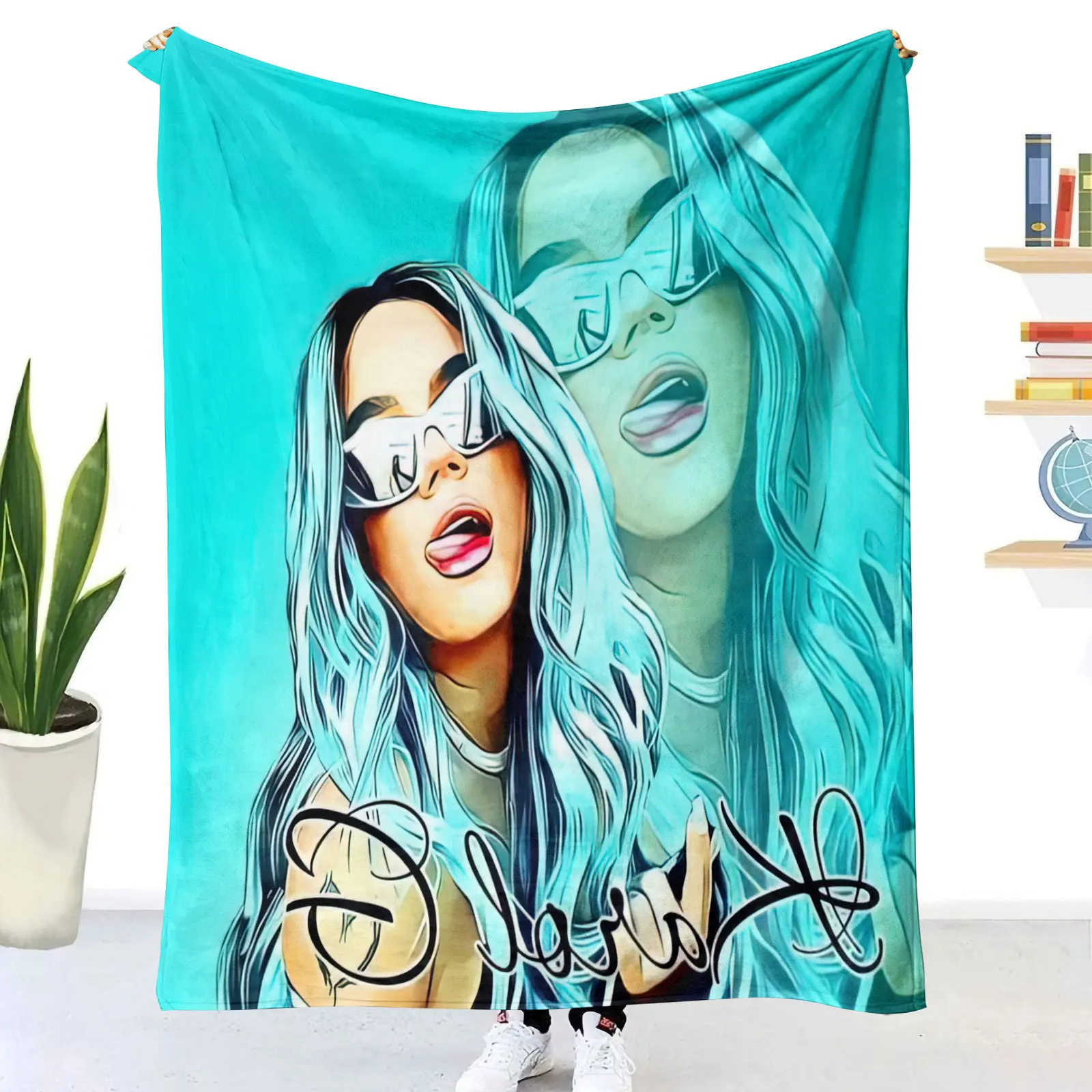 3 D Print Soft Cotton Custom Design Dignity Print Pluma Blanket TV Sofa Studio Couch Fleece Watch Blanket