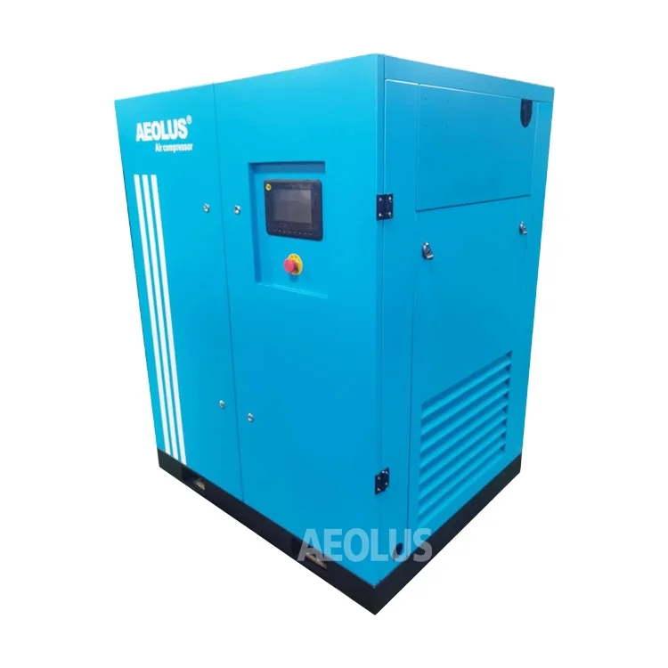 
 Малошумный бесшумный промышленный роторный винтовой компрессор AEOLUS на 50 л.с., 37 кВт, воздушный компрессор  