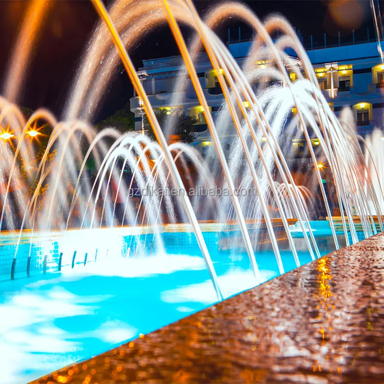 High Quality Wholesale Art Lighted Colorful Laminar Jet Pool Fountain